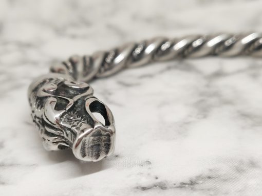 Mei's Viking armband | Wolf Ring | Stainless Steel | zilver - Afbeelding 4