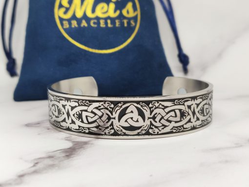 Mei's Viking armband | Viking with Knots | zilver zwart