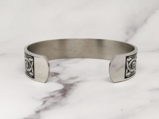 Mei's Viking armband | Viking with Knots | zilver zwart - Afbeelding 6