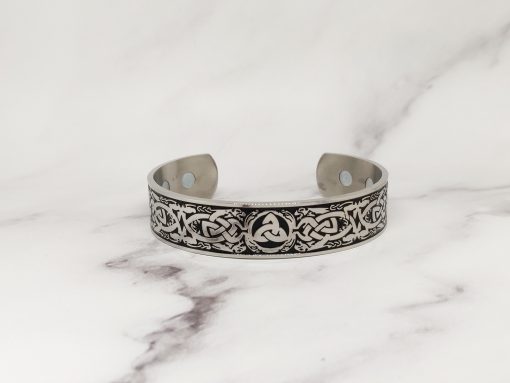 Mei's Viking armband | Viking with Knots | zilver zwart - Afbeelding 8