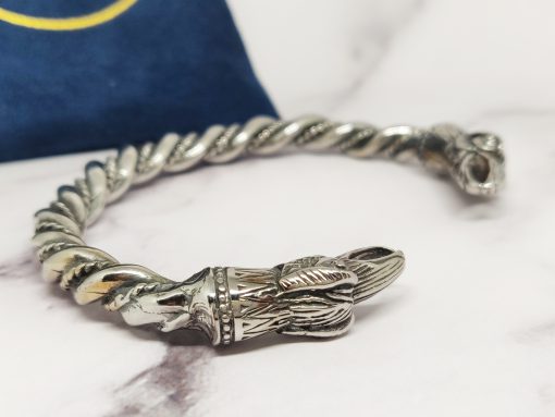 Mei's Viking armband | Nordic Raven | Stainless Steel | zilver - Afbeelding 3