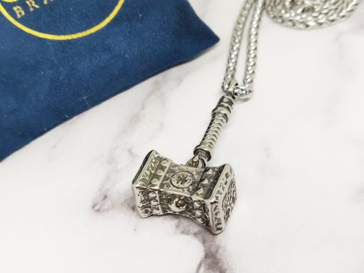 Mei's Lacy ketting | Doomhammer | Stainless Steel | zilver - Afbeelding 2