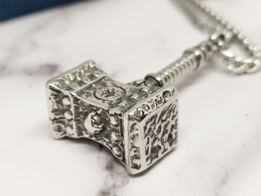 Mei's Lacy ketting | Doomhammer | Stainless Steel | zilver - Afbeelding 3