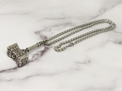 Mei's Lacy ketting | Doomhammer | Stainless Steel | zilver - Afbeelding 6