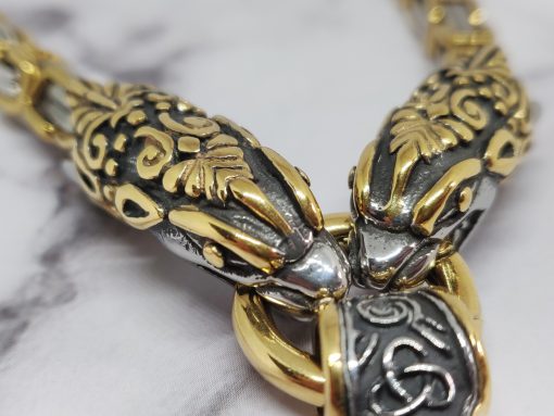 Mei's Viking ketting | Dragon Hammer | Stainless Steel | goud / zilver - Afbeelding 4