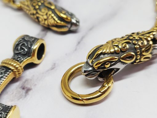 Mei's Viking ketting | Dragon Hammer | Stainless Steel | goud / zilver - Afbeelding 6