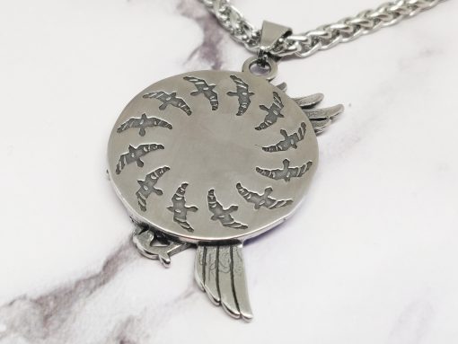 Mei's Viking | Raven Amulet ketting | Stainless Steel | zilver - Afbeelding 6