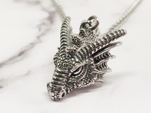 Mei's Viking ketting | The Dragon | Stainless Steel | zilver - Afbeelding 3