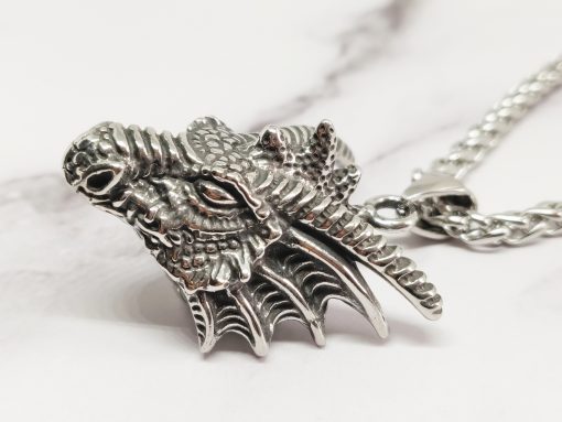 Mei's Viking ketting | The Dragon | Stainless Steel | zilver - Afbeelding 4