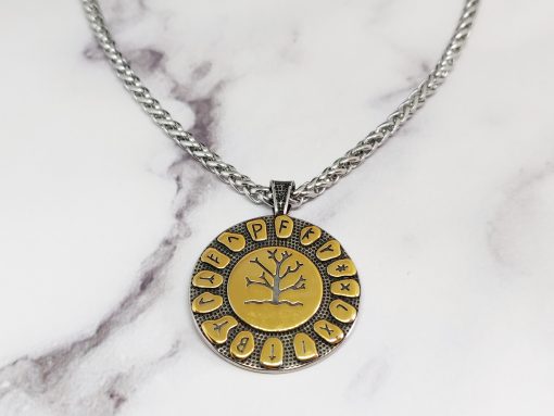 Mei's Viking ketting | Tree of Life | Stainless Steel | zilver/goud - Afbeelding 2