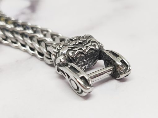 Mei's Viking armband | Wolf Fenrir | Stainless Steel | zilver - Afbeelding 5