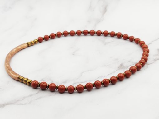 Mei's Tibetan armband | Coppery Jasper | Edelsteen | rood / koper - Afbeelding 10