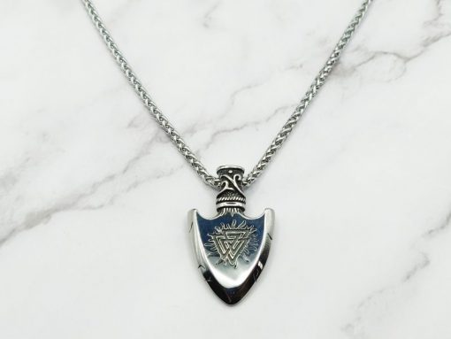 Mei's Viking ketting | Spear of Odin | Stainless Steel | zilver - Afbeelding 2