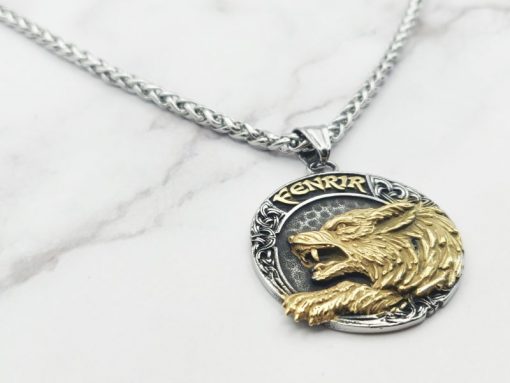 Mei's Viking ketting | Fenrir Chain | Stainless Steel | zilver / goud - Afbeelding 4