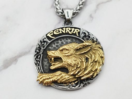 Mei's Viking ketting | Fenrir Chain | Stainless Steel | zilver / goud - Afbeelding 6