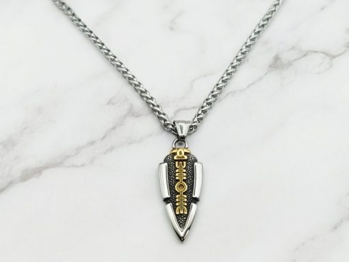 Mei's Viking ketting | Spear of Awe | Stainless Steel | zilver / goud - Afbeelding 2