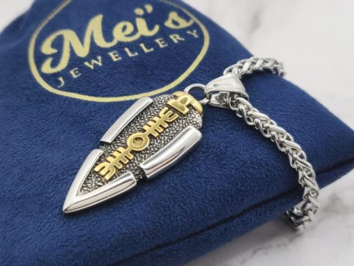 Mei's Viking ketting | Spear of Awe | Stainless Steel | zilver / goud - Afbeelding 5