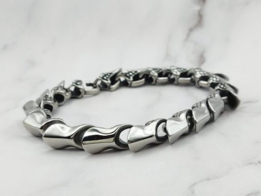 Mei's Viking armband | Infinity Snake | Stainless Steel | zilver - Afbeelding 3