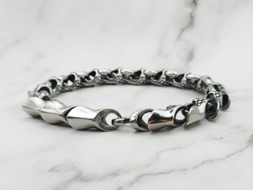 Mei's Viking armband | Infinity Snake | Stainless Steel | zilver - Afbeelding 5