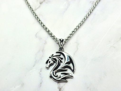 Mei's Viking ketting | Nordic Dragon | Stainless Steel | zilver - Afbeelding 2