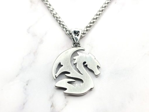 Mei's Viking ketting | Nordic Dragon | Stainless Steel | zilver - Afbeelding 4