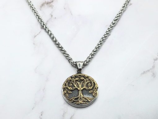 Mei's Viking ketting | Roots of Life | Stainless Steel | goud / zilver - Afbeelding 2