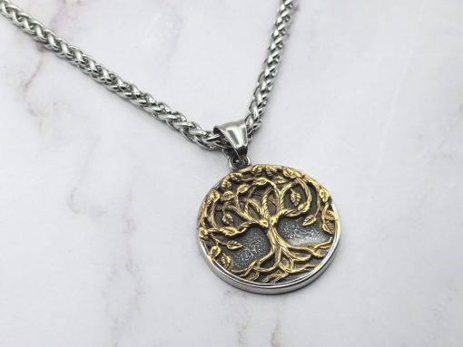 Mei's Viking ketting | Roots of Life | Stainless Steel | goud / zilver - Afbeelding 3