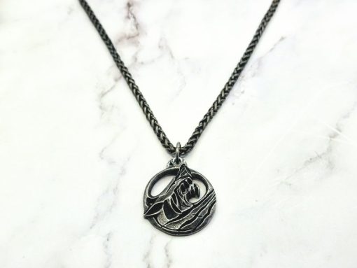 Mei's Viking ketting | Iron Wolf | Stainless Steel | grijs - Afbeelding 2