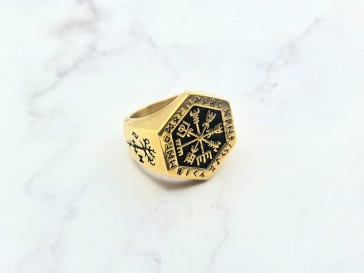 Mei's Viking ring | Golden Mystic Ring | Stainless Steel | goud - Afbeelding 3