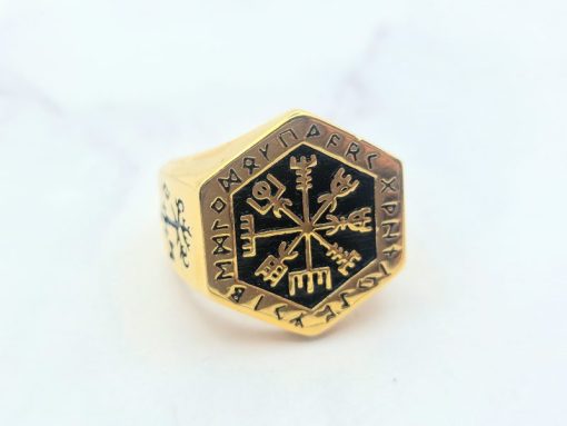 Mei's Viking ring | Golden Mystic Ring | Stainless Steel | goud - Afbeelding 5