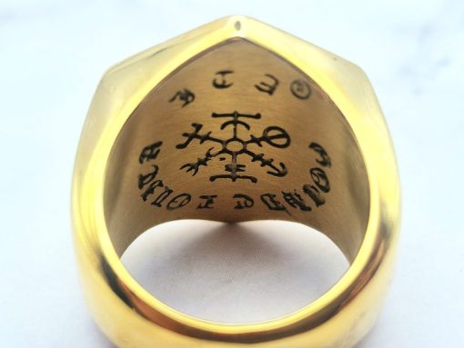 Mei's Viking ring | Golden Mystic Ring | Stainless Steel | goud - Afbeelding 6