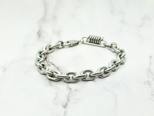 Mei's Chained armband | Dynamic Link | Stainless Steel | zilver / grijs - Afbeelding 4