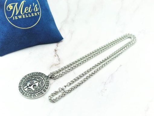 Mei's Viking ketting | Power of Hel | Stainless Steel | zilver / grijs - Afbeelding 5