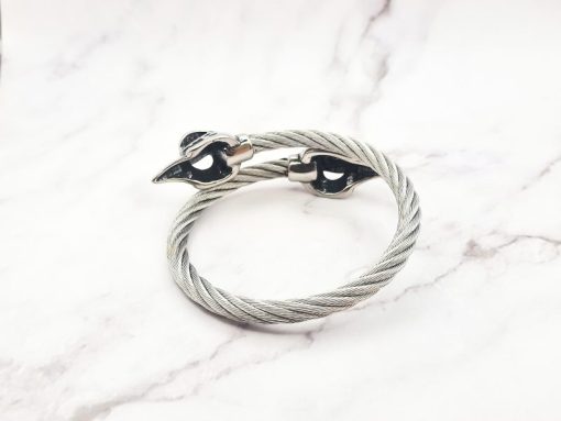 Mei's Viking armband | Steel Ravens | Stainless Steel | zilver - Afbeelding 4