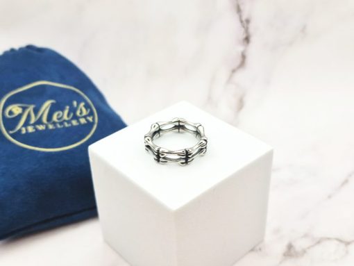 Mei's Lacy ring | Bone Grip | Stainless Steel | zilver - Afbeelding 4