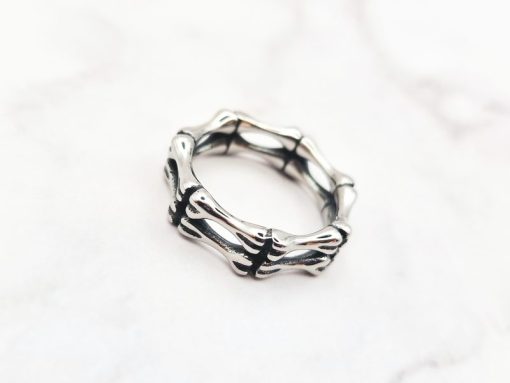 Mei's Lacy ring | Bone Grip | Stainless Steel | zilver - Afbeelding 3