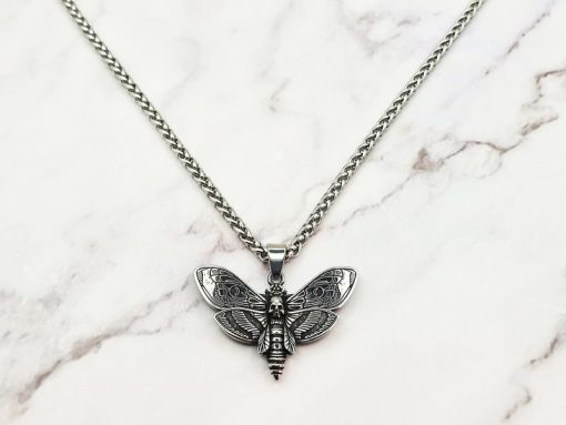 Mei's Lacy ketting | Dark Fly | Stainless Steel | - Afbeelding 3