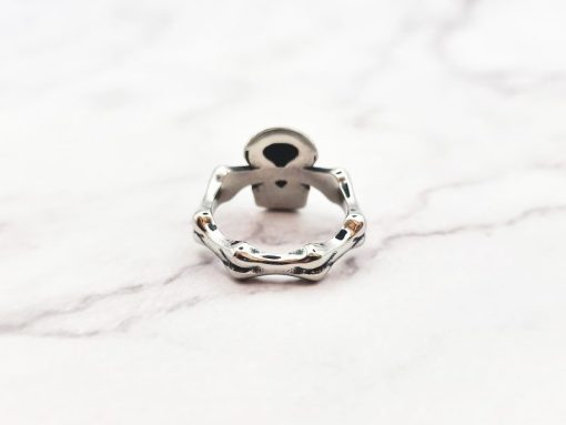 Mei's Lacy ring | Skull Bound | Stainless Steel | zilver - Afbeelding 5